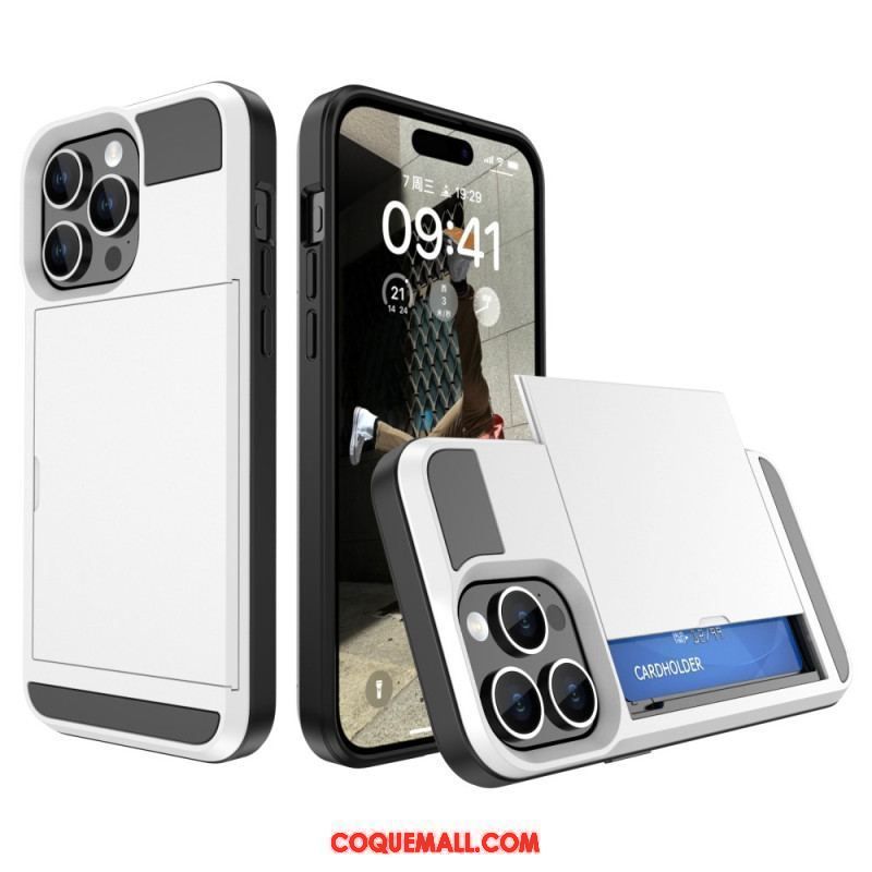 Coque iPhone 15 Plus Porte-Carte à Glissière