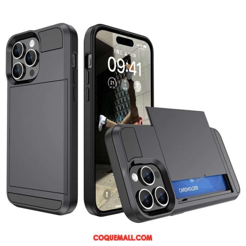 Coque iPhone 15 Plus Porte-Carte à Glissière