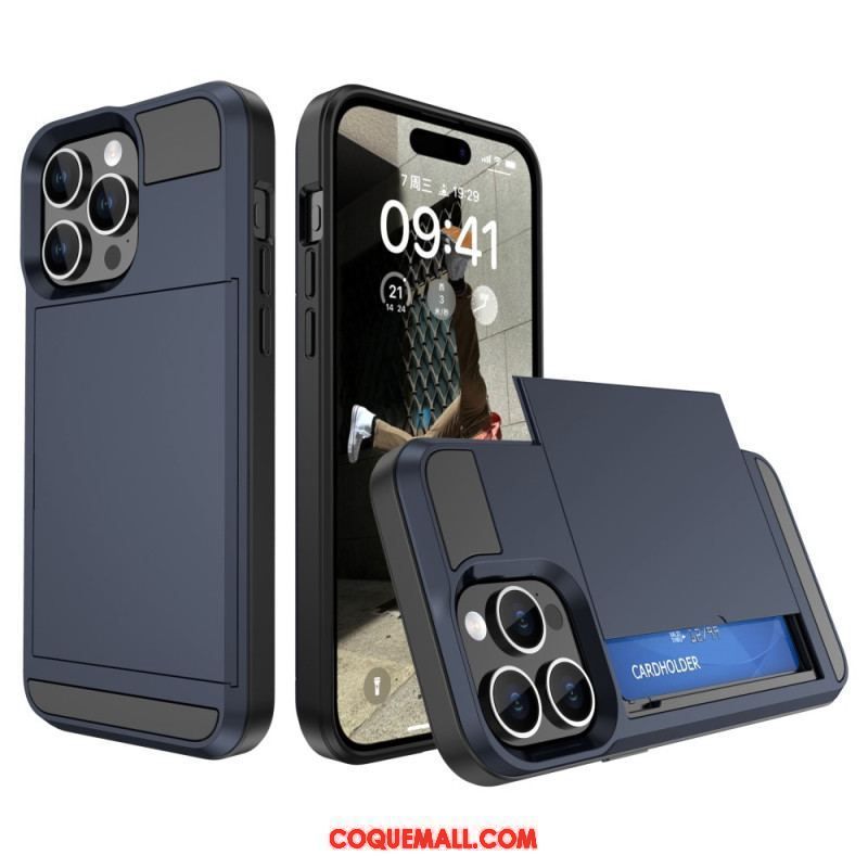 Coque iPhone 15 Plus Porte-Carte à Glissière