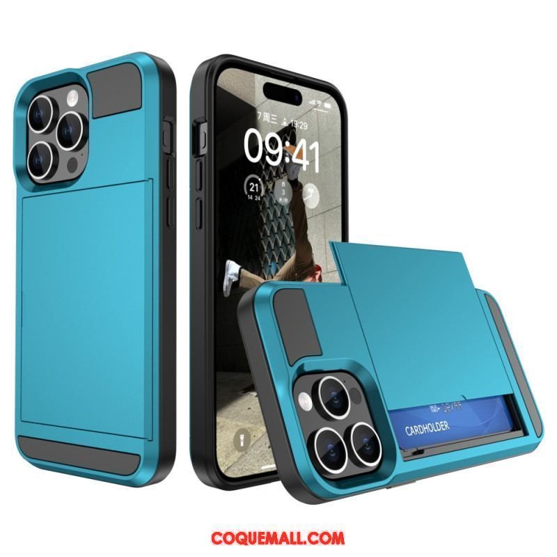 Coque iPhone 15 Plus Porte-Carte à Glissière