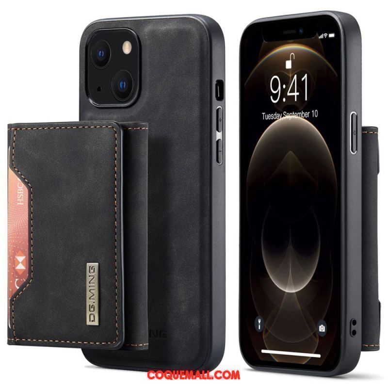 Coque iPhone 15 Plus Porte-Cartes Détachable DG.MING