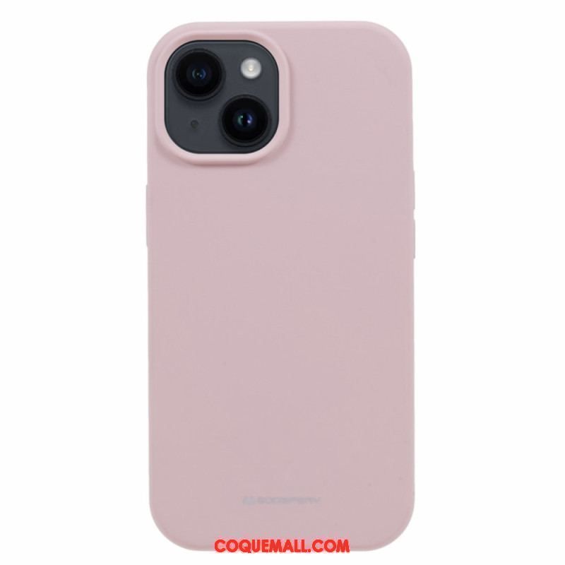 Coque iPhone 15 Plus Silicone Liquide Mercury Goospery