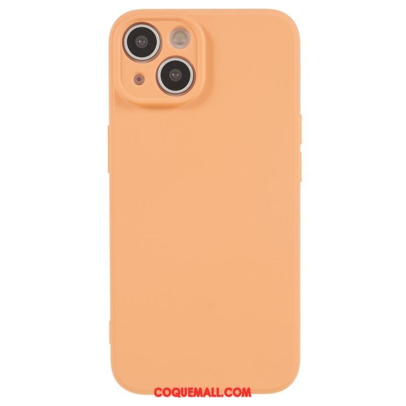 Coque iPhone 15 Plus Silicone Pastel et Microfibre