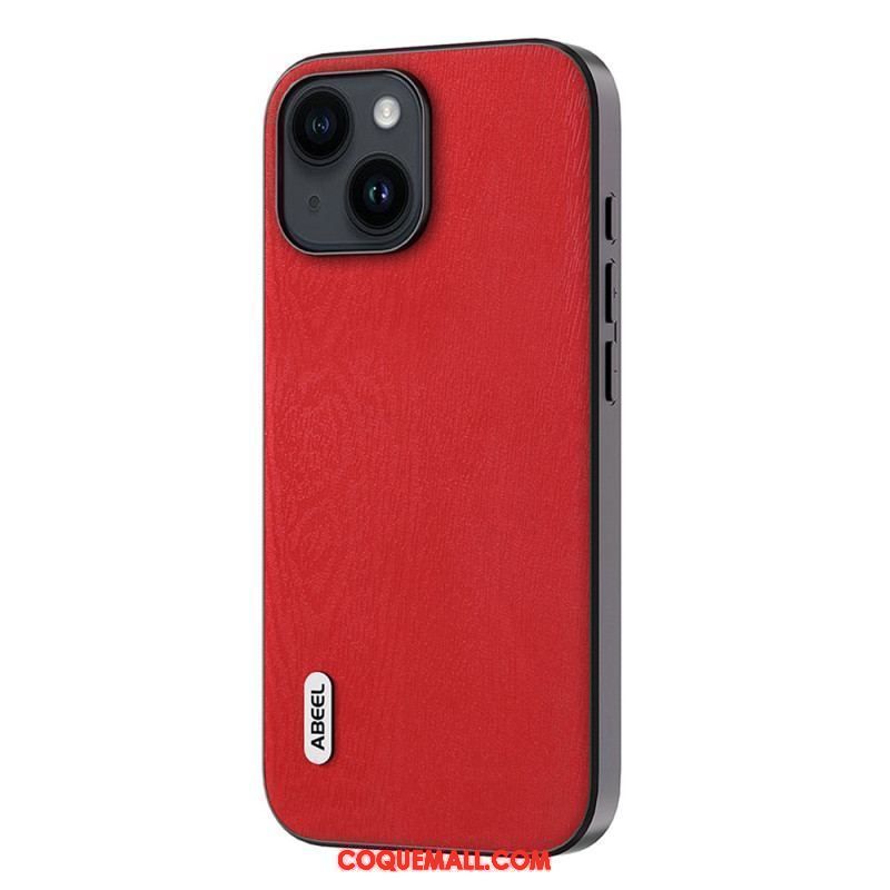 Coque iPhone 15 Plus Stylée Bois ABEEL