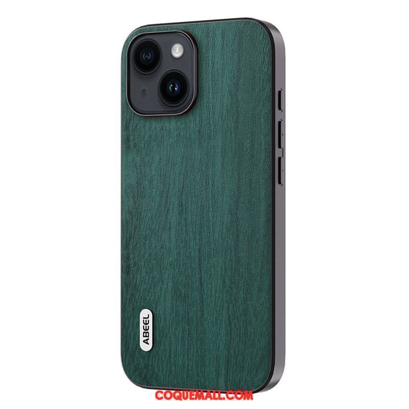 Coque iPhone 15 Plus Stylée Bois ABEEL