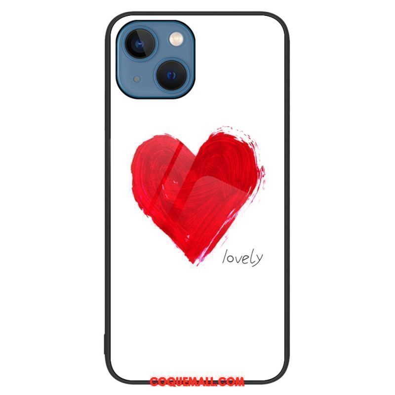 Coque iPhone 15 Plus Verre Trempé Coeur