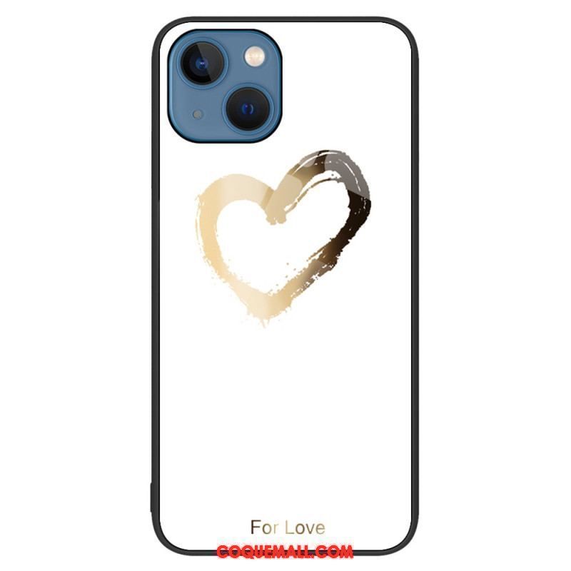 Coque iPhone 15 Plus Verre Trempé Coeur