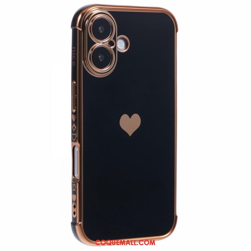 Coque iPhone 16 Motif Coeur