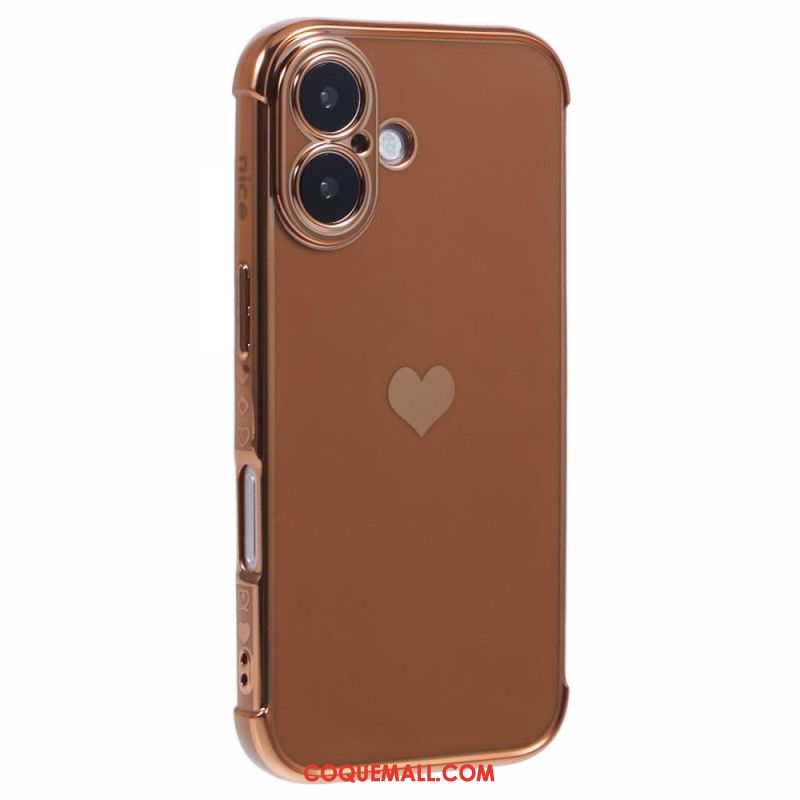 Coque iPhone 16 Motif Coeur