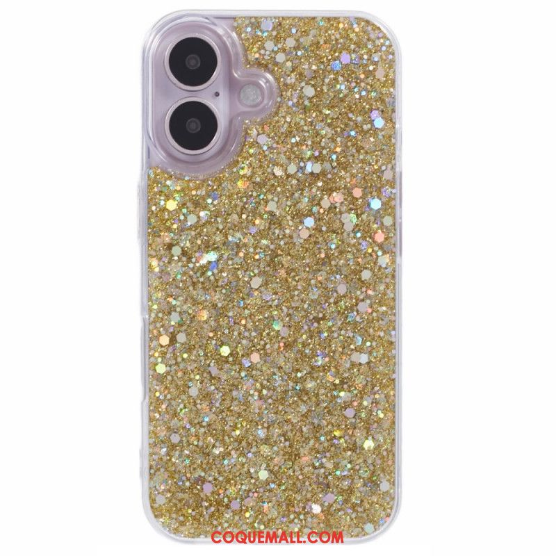 Coque iPhone 16 Paillettes