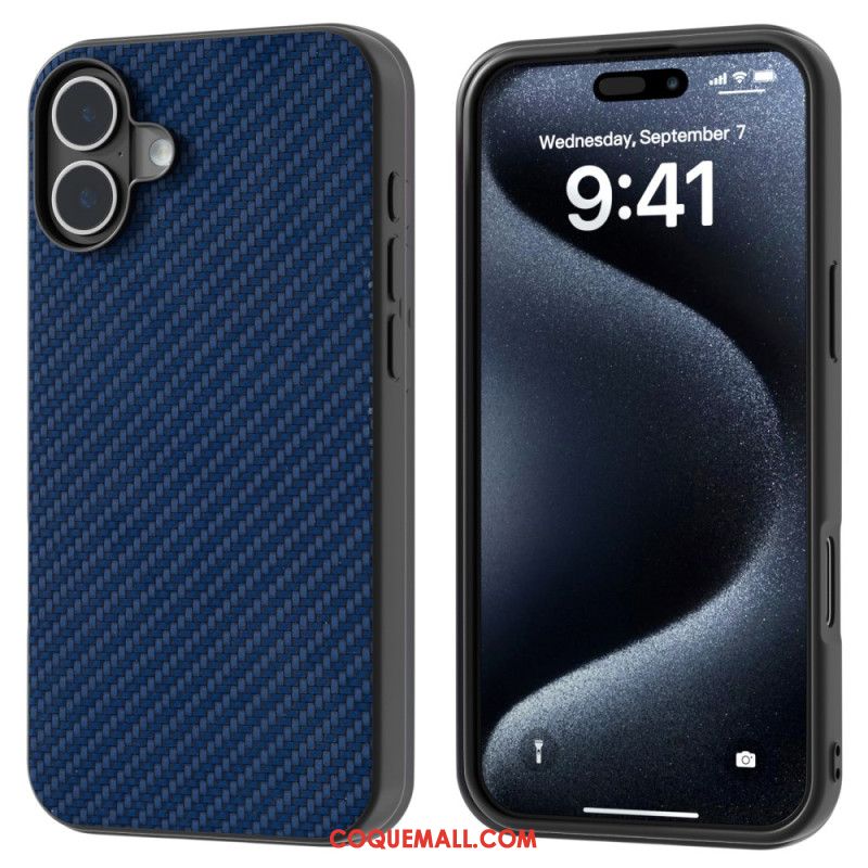 Coque iPhone 16 Plus Fibre Carbone ABEEL