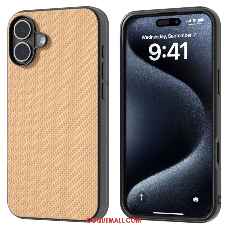 Coque iPhone 16 Plus Fibre Carbone ABEEL