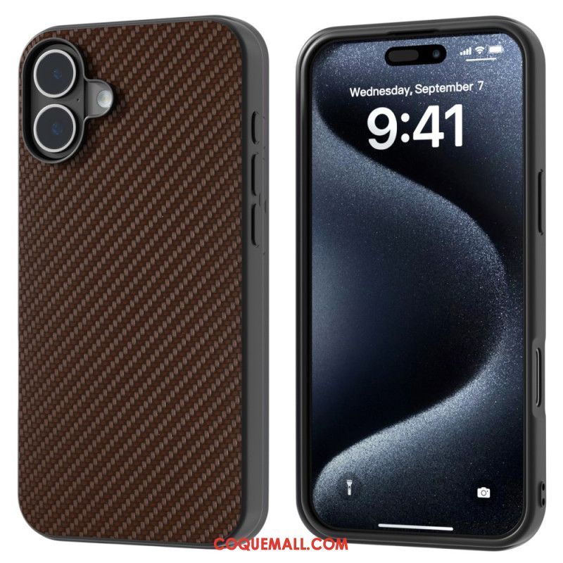 Coque iPhone 16 Plus Fibre Carbone ABEEL