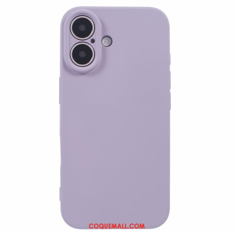 Coque iPhone 16 Plus Silicone Doublure Fibre