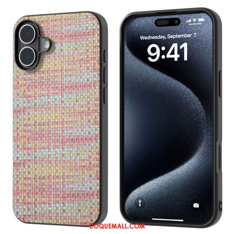 Coque iPhone 16 Plus Texture Raffinée