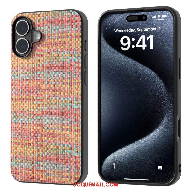 Coque iPhone 16 Plus Texture Raffinée