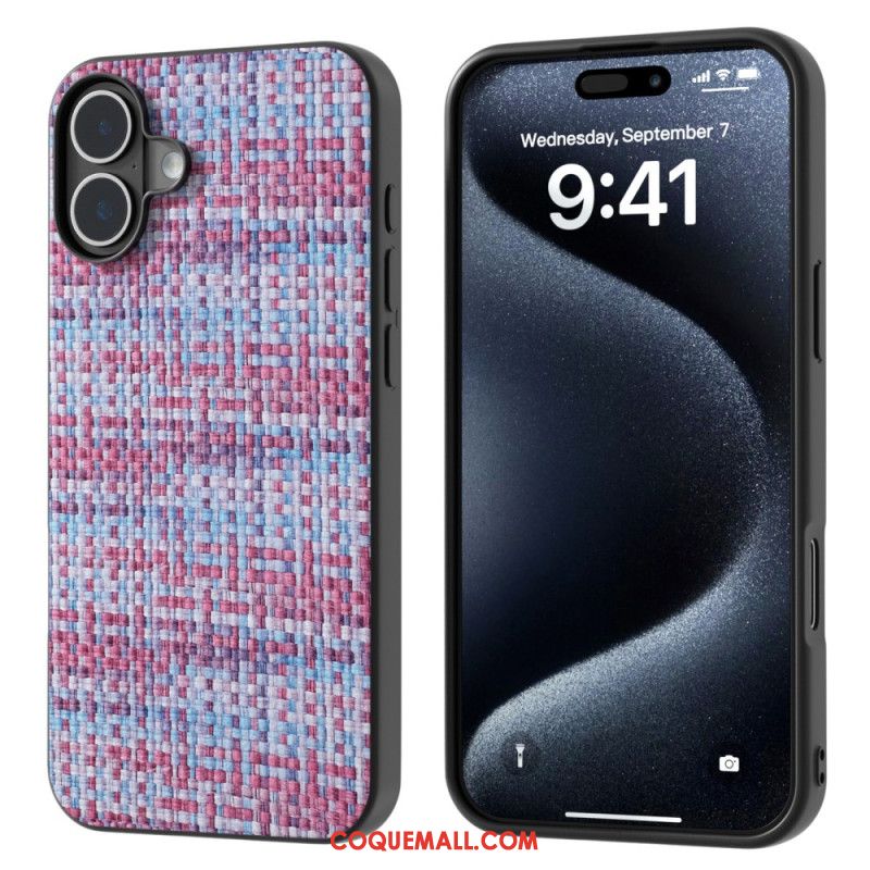 Coque iPhone 16 Plus Texture Raffinée