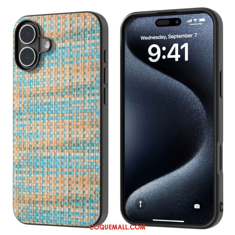 Coque iPhone 16 Plus Texture Raffinée