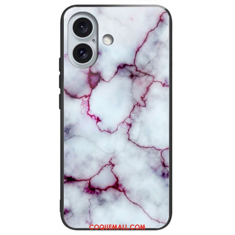 Coque iPhone 16 Plus Verre Trempé Différents Motifs