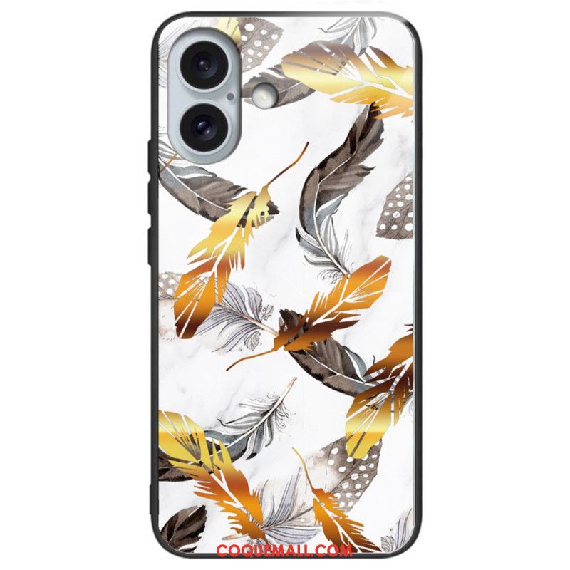 Coque iPhone 16 Plus Verre Trempé Différents Motifs