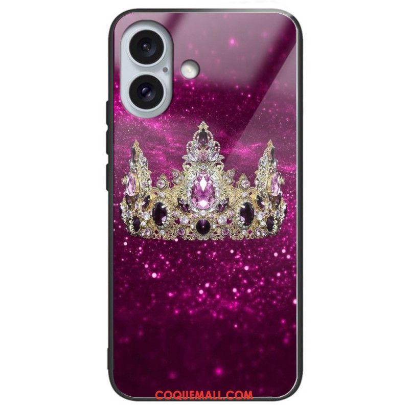 Coque iPhone 16 Plus Verre Trempé Différents Motifs