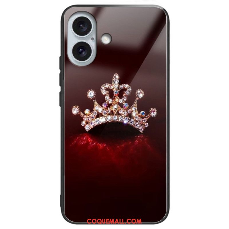 Coque iPhone 16 Plus Verre Trempé Différents Motifs