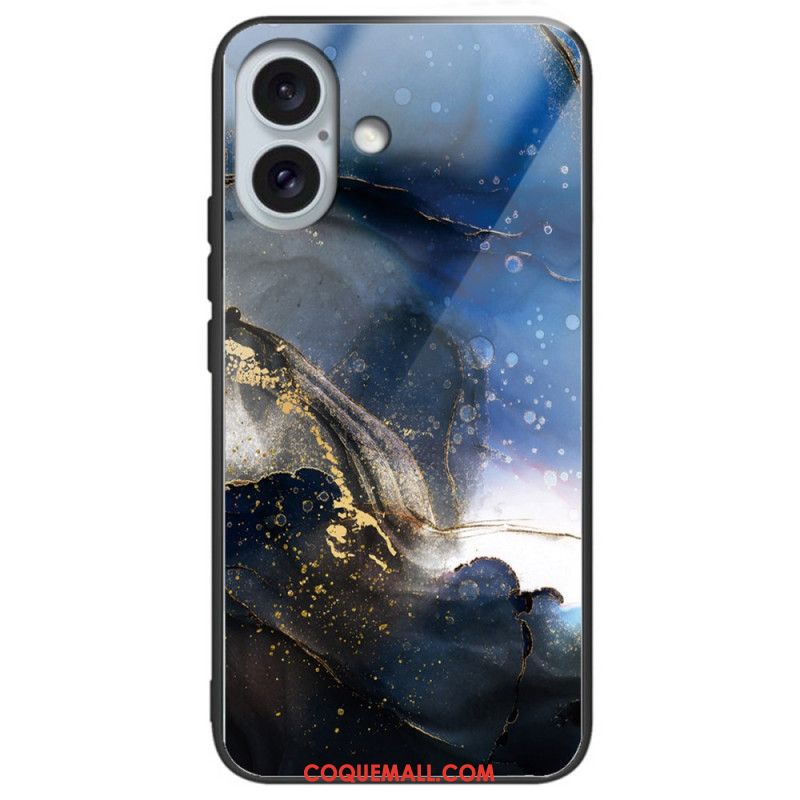 Coque iPhone 16 Plus Verre Trempé Différents Motifs