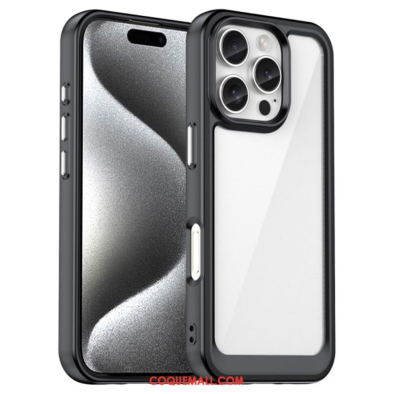 Coque iPhone 16 Pro Acrylique et Silicone