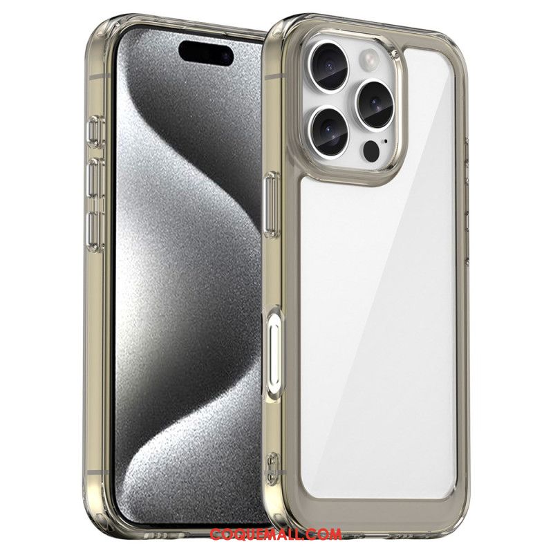 Coque iPhone 16 Pro Acrylique et Silicone