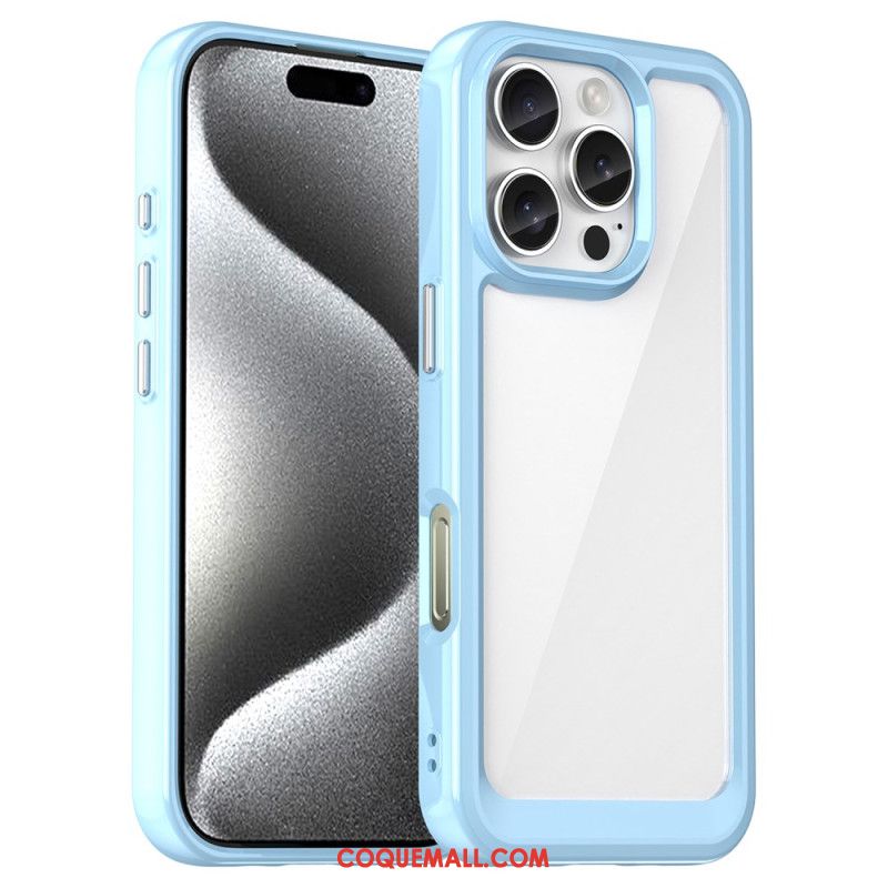 Coque iPhone 16 Pro Acrylique et Silicone