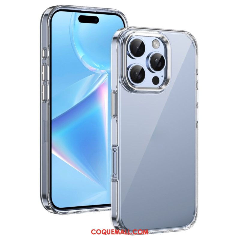 Coque iPhone 16 Pro Cadre Objectif Effet Métal