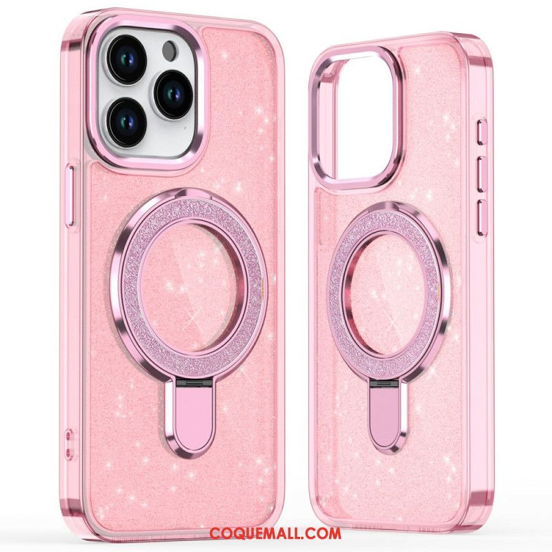 Coque iPhone 16 Pro Design Pailleté Compatible MagSafe