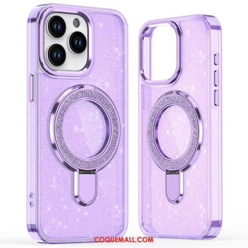 Coque iPhone 16 Pro Design Pailleté Compatible MagSafe