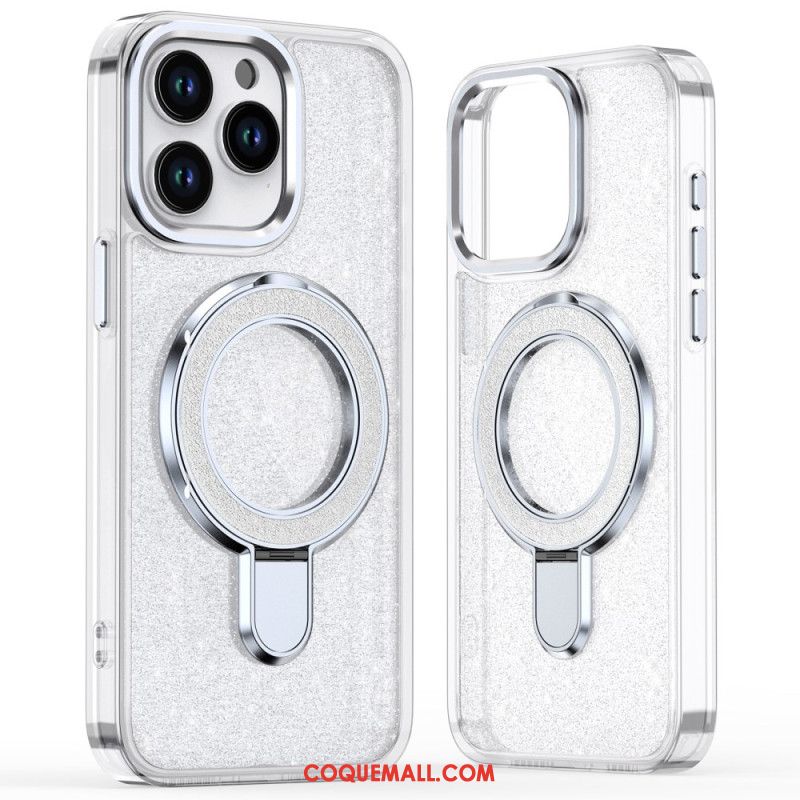 Coque iPhone 16 Pro Design Pailleté Compatible MagSafe