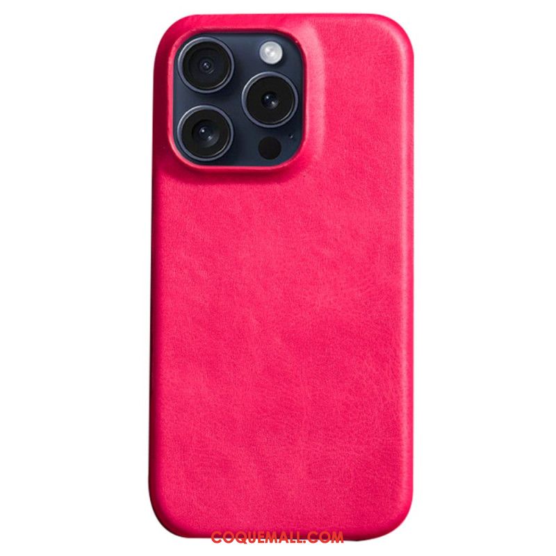 Coque iPhone 16 Pro Effet Cuir