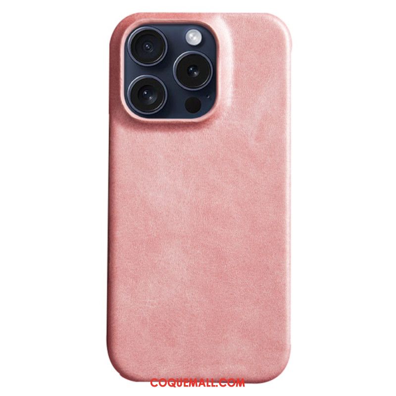 Coque iPhone 16 Pro Effet Cuir