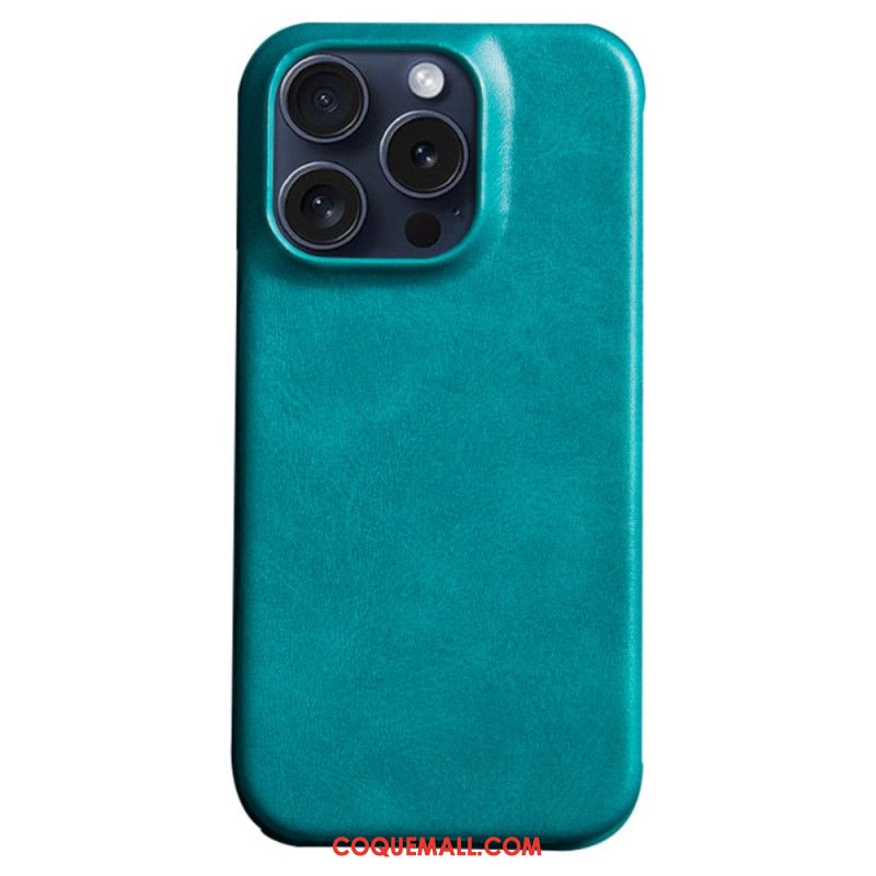 Coque iPhone 16 Pro Effet Cuir