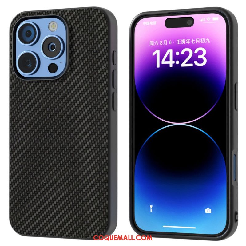 Coque iPhone 16 Pro Fibre Carbone ABEEL