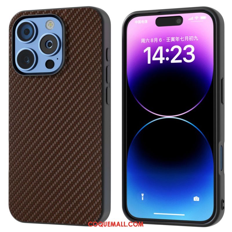 Coque iPhone 16 Pro Fibre Carbone ABEEL