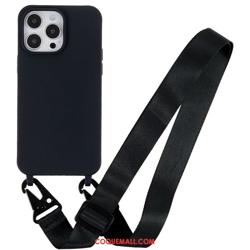 Coque iPhone 16 Pro Lanière Ajustable