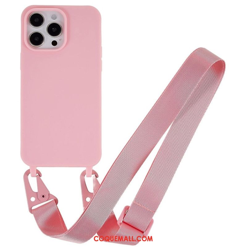 Coque iPhone 16 Pro Lanière Ajustable