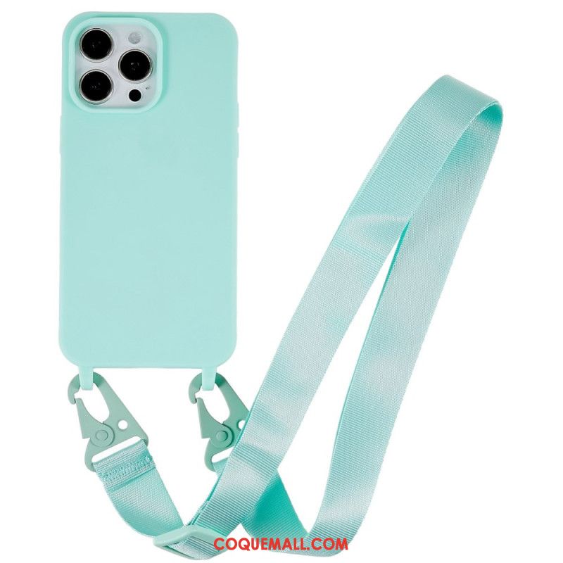 Coque iPhone 16 Pro Lanière Ajustable