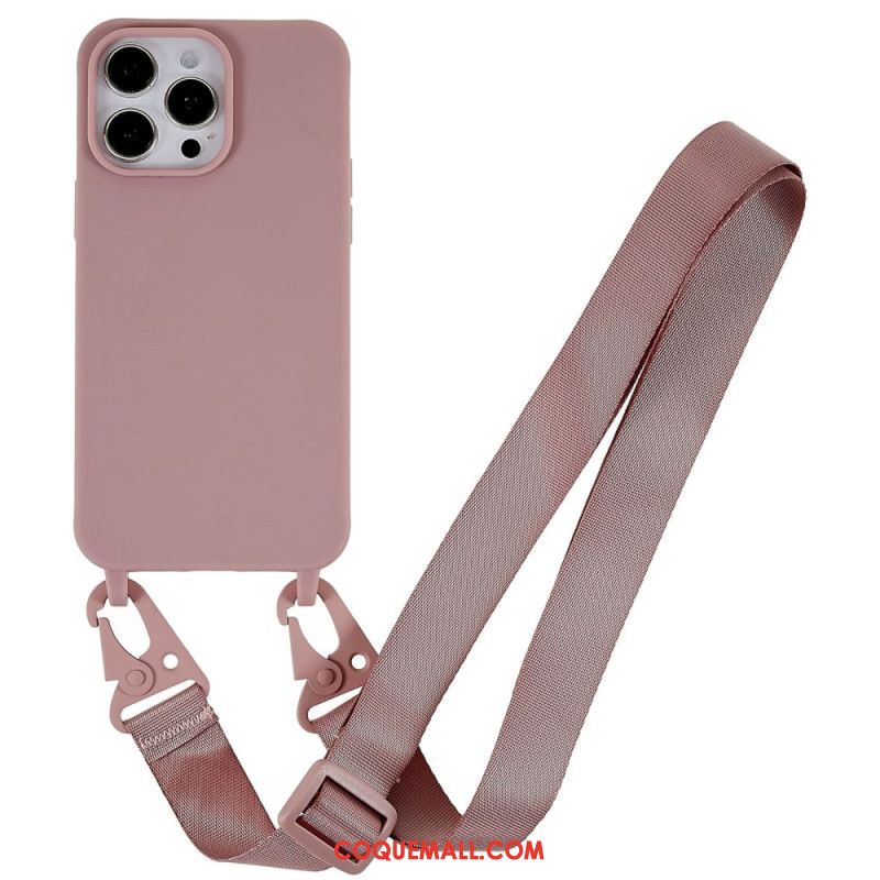 Coque iPhone 16 Pro Lanière Ajustable