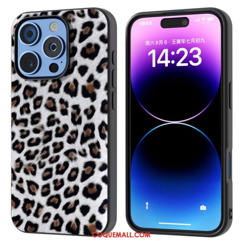 Coque iPhone 16 Pro Léopard ABEEL