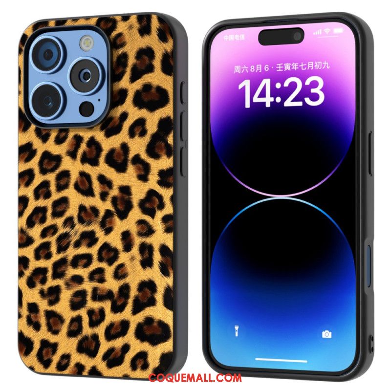 Coque iPhone 16 Pro Léopard ABEEL