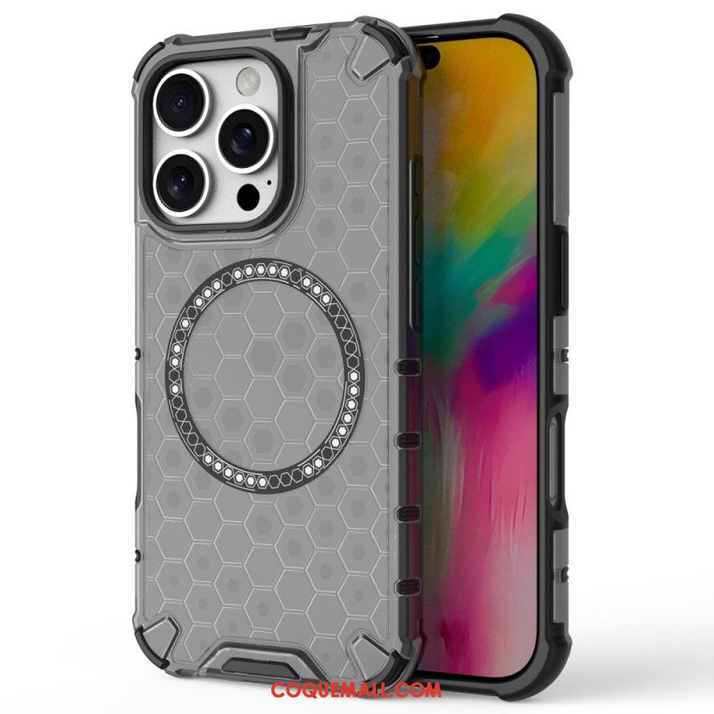 Coque iPhone 16 Pro Magnétique Nid d'Abeille