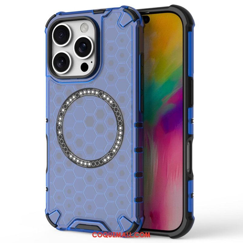 Coque iPhone 16 Pro Magnétique Nid d'Abeille