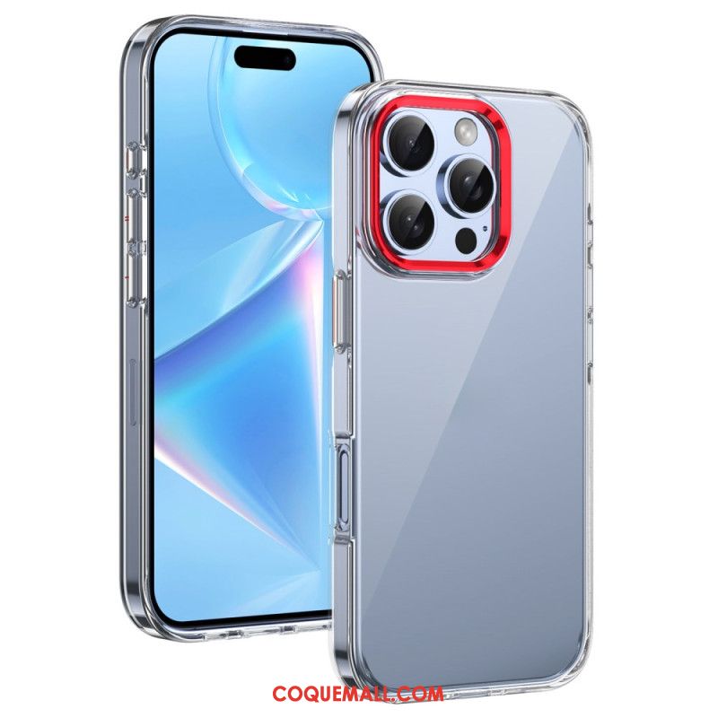 Coque iPhone 16 Pro Max Cadre Appareil Photo Effet Métal