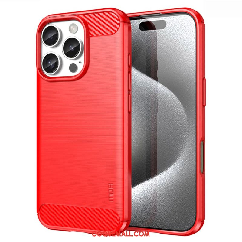 Coque iPhone 16 Pro Max Fibre Carbone Brossée MOFI