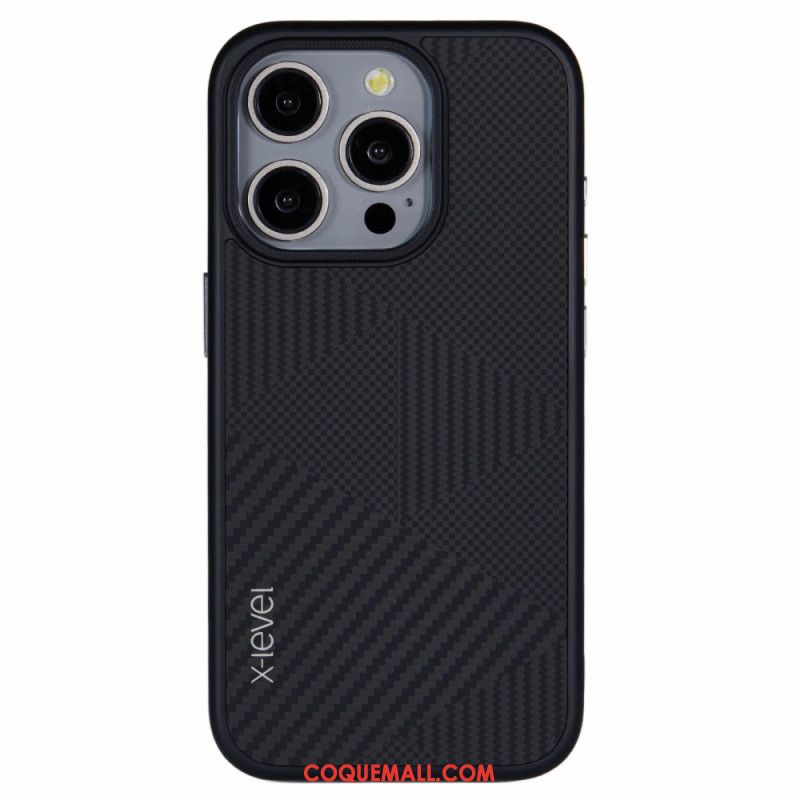 Coque iPhone 16 Pro Max Fibre Carbone X-LEVEL